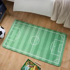 Football Pitch Rug Bedroom Area Play Room Mat Soft Non Slip Modern Game Carpet