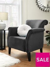 Luxor Accent Chair Grey Comfortable and Stylish Seating for Living Room