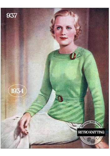 1930s chic square neck sweater - chic,