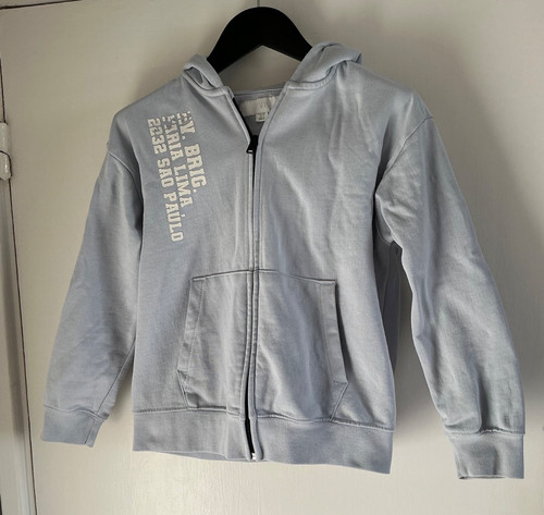 Zara pale blue zip - blue, up