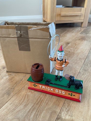 Vintage tin toy trick box - trick,