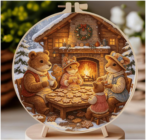 Embroidery hoop kit 20cm - kit, 20cm/7.87"