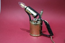 Vintage Brass Blow Torch Electric Lamp Conversion 'Monitor No.26'  Steampunk