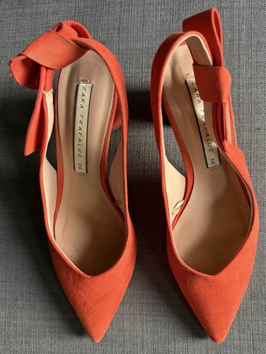 Zara bright orange pointed - zara,