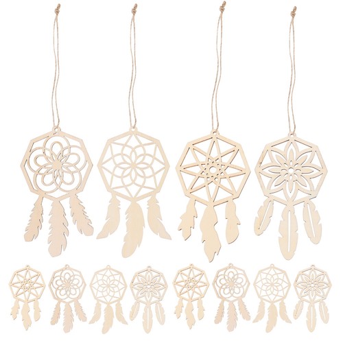 Wooden dreamcatcher pendant - dreamcatcher,