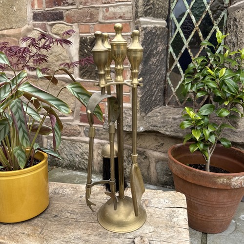 Vintage brass fireside - vintage,