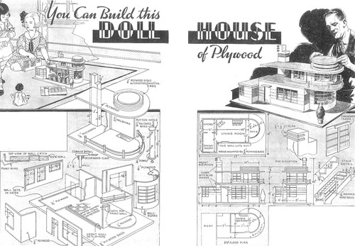 Art deco doll houses - doll, no.60