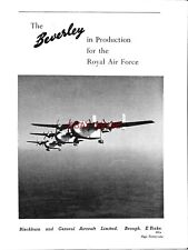 Blackburn 'BEVERLEY' RAF Transport Aircraft ADVERT 1959 Photo-Print Ad 738/03