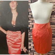 REISS APRICOT SILK SKIRT SIZE