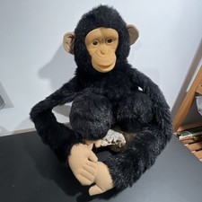 Dowman Imports Large Chimpanzee Hand Puppet Ventriloquist Dummy Arms around Neck