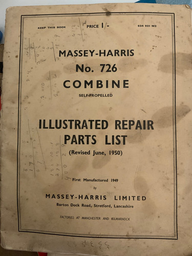 Original massey harris 726 - massey,
