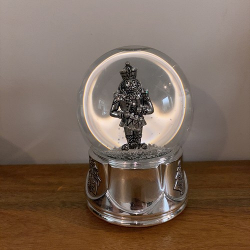Musical nutcracker snow globe - nutcracker,