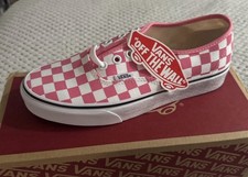 Vans Shoe Pink White Checker