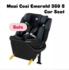 Maxi Cosi Emerald 360 S Car Seat Tonal Black New Boxed