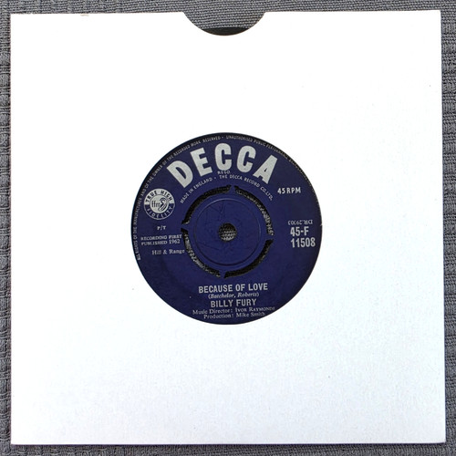 Billy fury because - billy, 7"