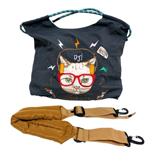 Japanese cool cat embroidery - japanese,