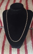 9ct Gold Belcher Necklace 52cm