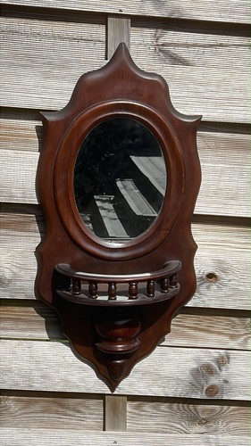 Vintage carved wood wall - carved,