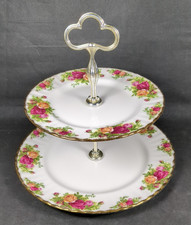 Royal Albert ~ OLD COUNTRY ROSES ~ 2 Tier Cake Stand ~ Bone China