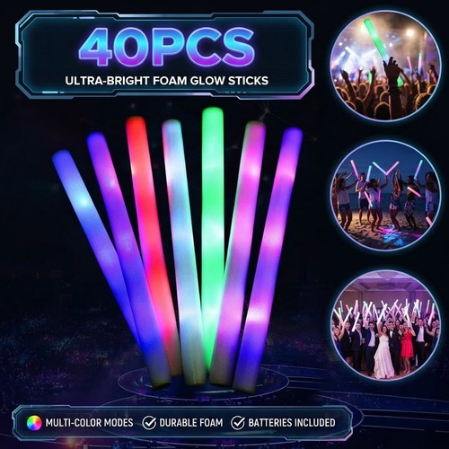 40pcs led foam glow - 40pcs,