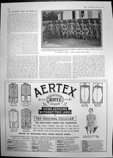 Antique Print Team Malay States Guides Bisley Aertex Shirts Underwear 1906 20th