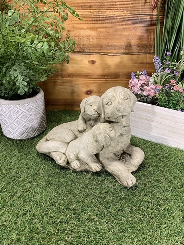 Stone garden labrador dog - labrador,