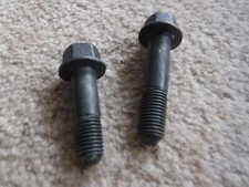 Yamaha RD 250 LC RD 350 LC pair of front footrest bolts genuine Nos 8 & 9