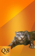 ART DECO BRONZE PANTHER COUGAR