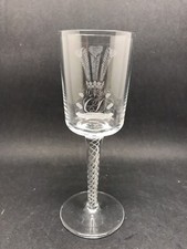 Charles & Diana Wedding 1981 Commemorative Glass Air Twist Stem (Or444)