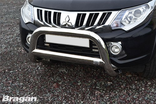 Chrome stainless bull bar - stainless,