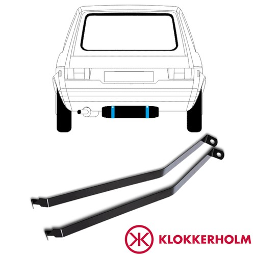Fuel tank straps for