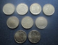 Lot of 9 x 20 EURO Cent Coins