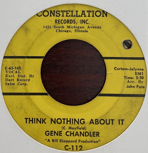 Gene chandler think nothing - gene,