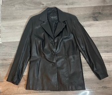 Milan real leather blazer