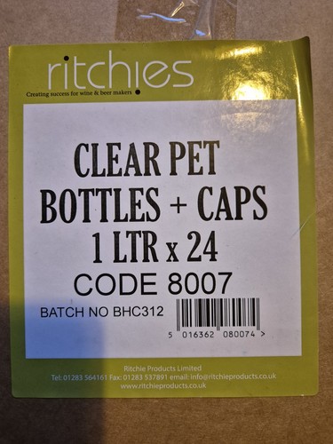 Ritchies clear pet - pet, bottles