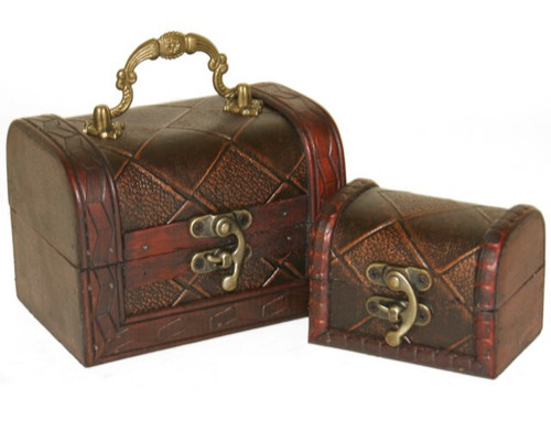 Wooden treasure chest style - wooden,