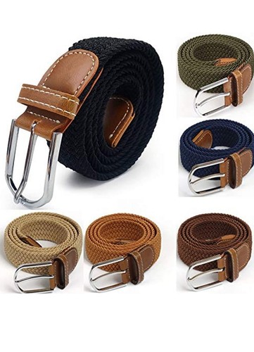 Elastic braided stretch belt - braided,
