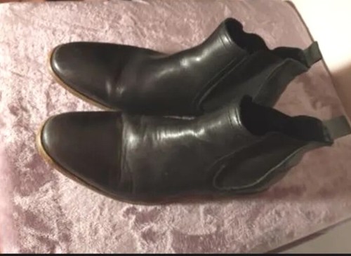 Hudson mens black leather - h,