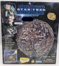 PLAYMATES STAR TREK First Contact Borg Ship Sounds & Lights 16149 WORKING Boxed