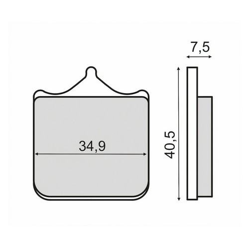 Front brake pads - brake, rms