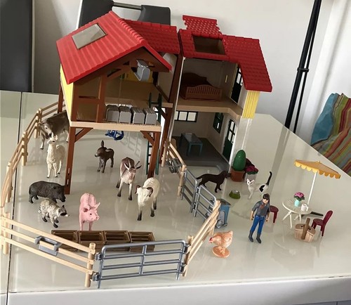 Schleich large farmhouse with - schleich,