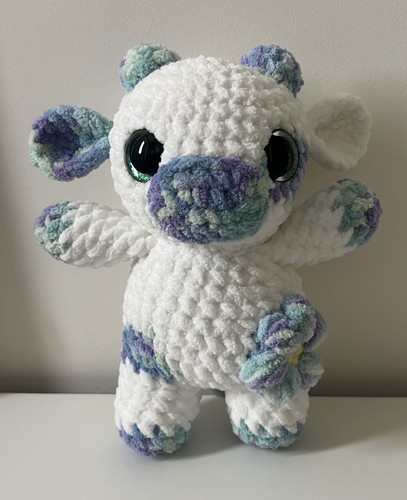 Handmade crochet flower cow - flower,
