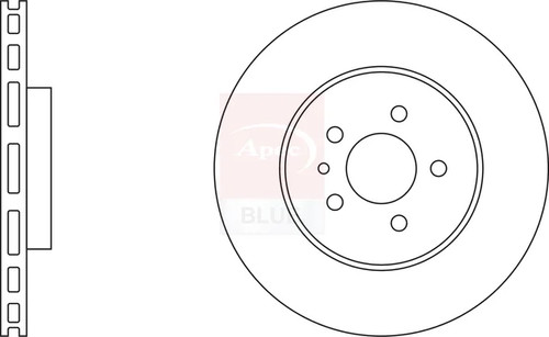 Brake discs pair vented - 2x,