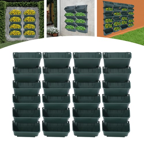 24pcs wall mounted - 24pcs, planters