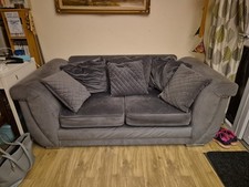 Multiyork 2-Seater Sofa Comfortable Grey Removable Covers