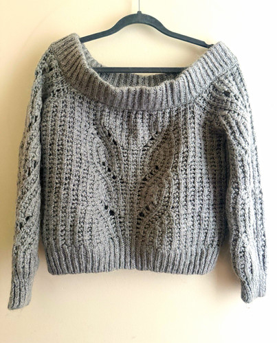 River island grey cable knit - river,