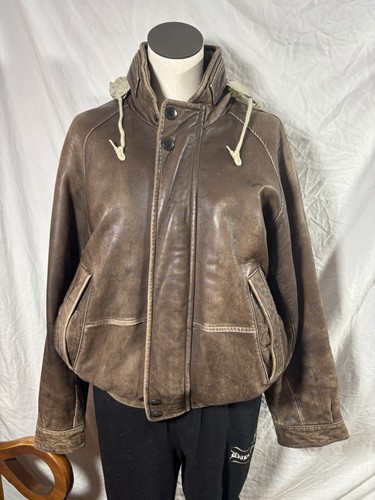 Vintage nautica leather - nautica, jacket