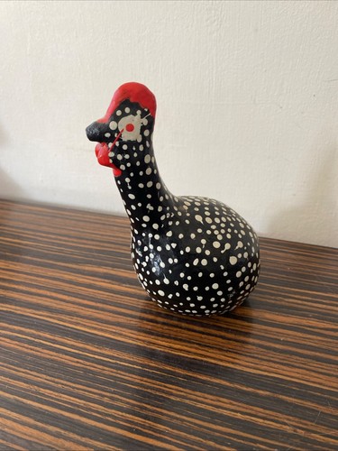 Tribal pottery bird guinea - tribal,