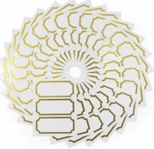 63 Jam Jar Preserves Chutney Home Made Jam Labels Self Adhesive 34 x 75mm- GOLD