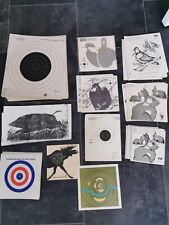 Genuine NSRA Centre Point  Bisley Targets 25 metre Air Rifle Joblot x80 sheets